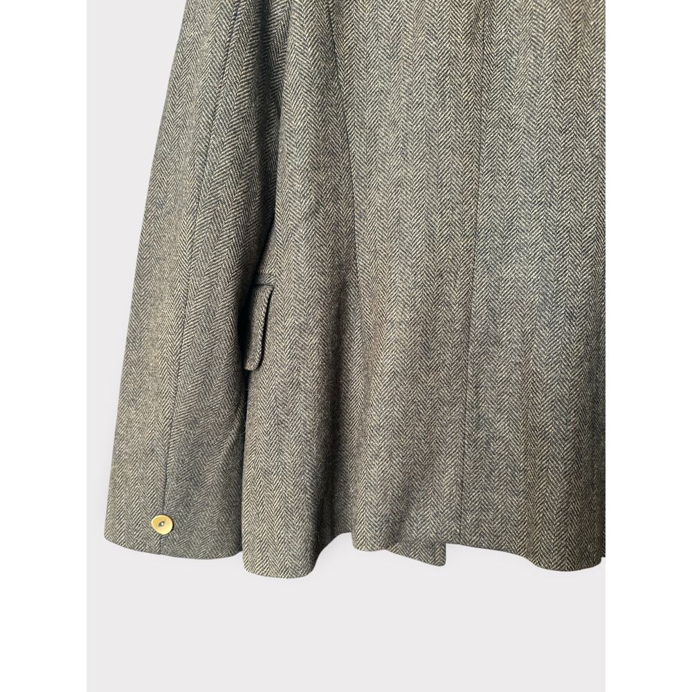French Connection Herringbone Wool Brown Blazer, Women’s Size M - Picture 7 of 9